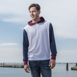 Dean Peached Jersey Hooded Long Sleeve T-Shirt
