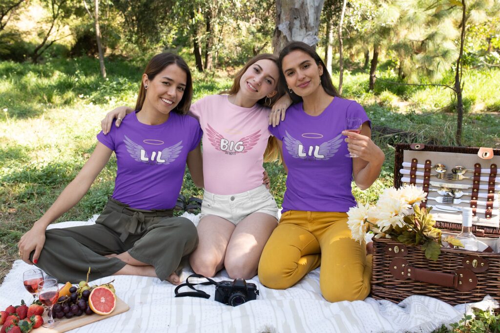 Three Friend at Picnic