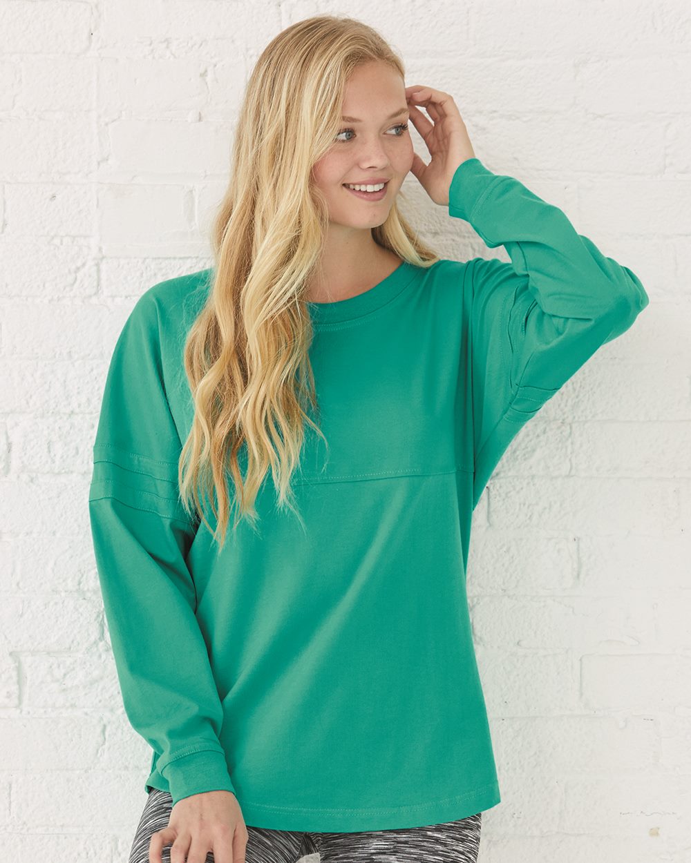 Boxercraft; Jersey Pom Pom Long Sleeve T-Shirt