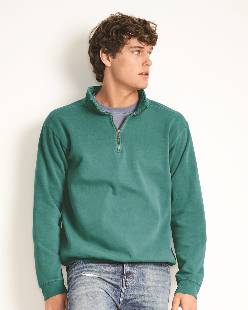 Comfort Colors; Garment-Dyed Quarter Zip Sweatshirt